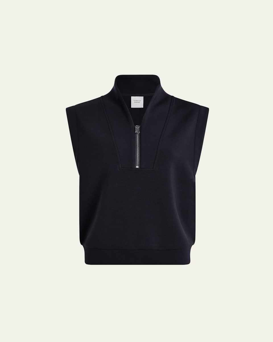 Loretta Half-Zip Sleeveless Sweatshirt
